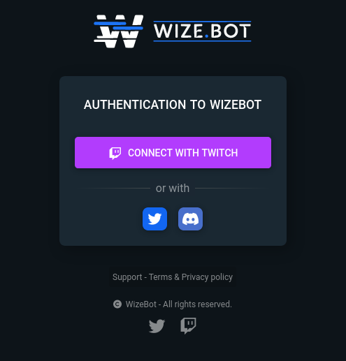 Screenshot 2023-05-31 at 17-26-27 WizeBot Login - Wize.Bot BETA
